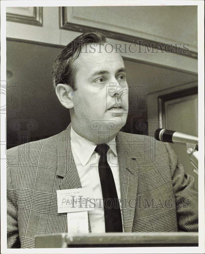 1969 Press Photo Dr. Joseph Painter, Baylor University chemical professor- Historic Images