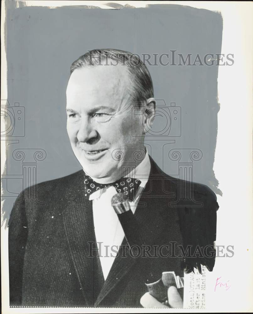 1963 Press Photo Lester Pearson during interview - hpa86177- Historic Images