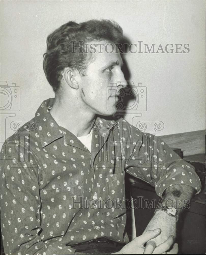 1960 Press Photo Maurice B. &quot;Johnny&quot; Sasser, Charged with Aggravated Assault- Historic Images