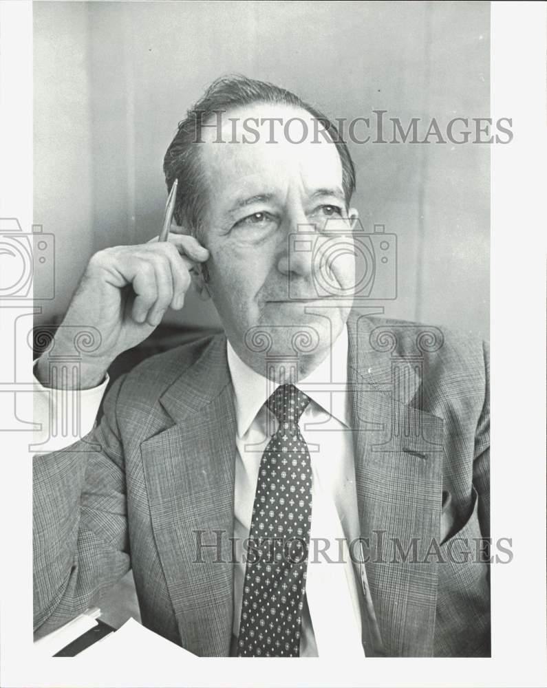 1982 Press Photo Rush Record, Houston Lawyer on State Mental Health Board, Texas- Historic Images