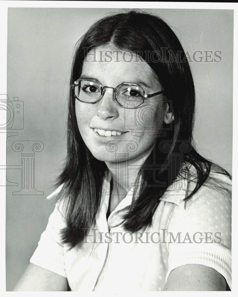 1975 Press Photo Muriel Scott, Houston Post Employee - hpa86581- Historic Images