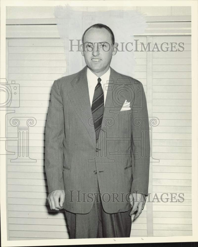 1949 Press Photo H.T. Hamm, Accountant for Houston Oil Field Material Company- Historic Images