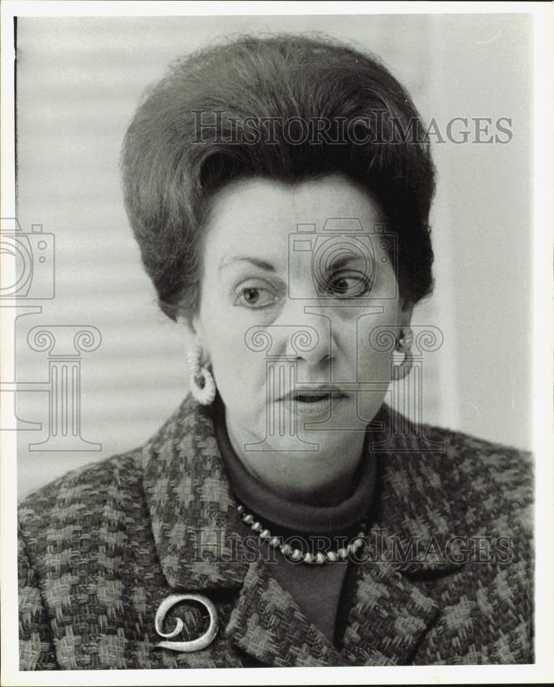 1972 Press Photo Nancy Palm, Chairman of Harris County Republican Party- Historic Images