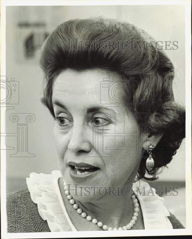 1968 Press Photo Nancy Palm, Acting Chairman of Harris County Republican Party- Historic Images