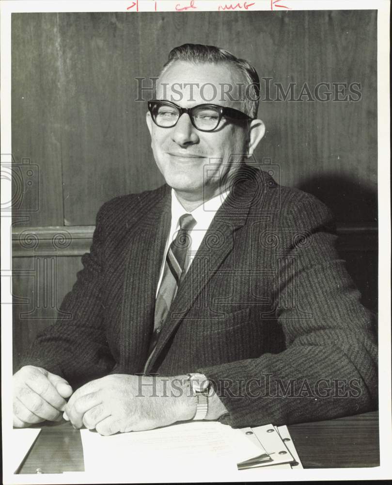 1966 Press Photo Ralph B. Pearce, LaPorte Superintendent of Schools - hpa86708- Historic Images