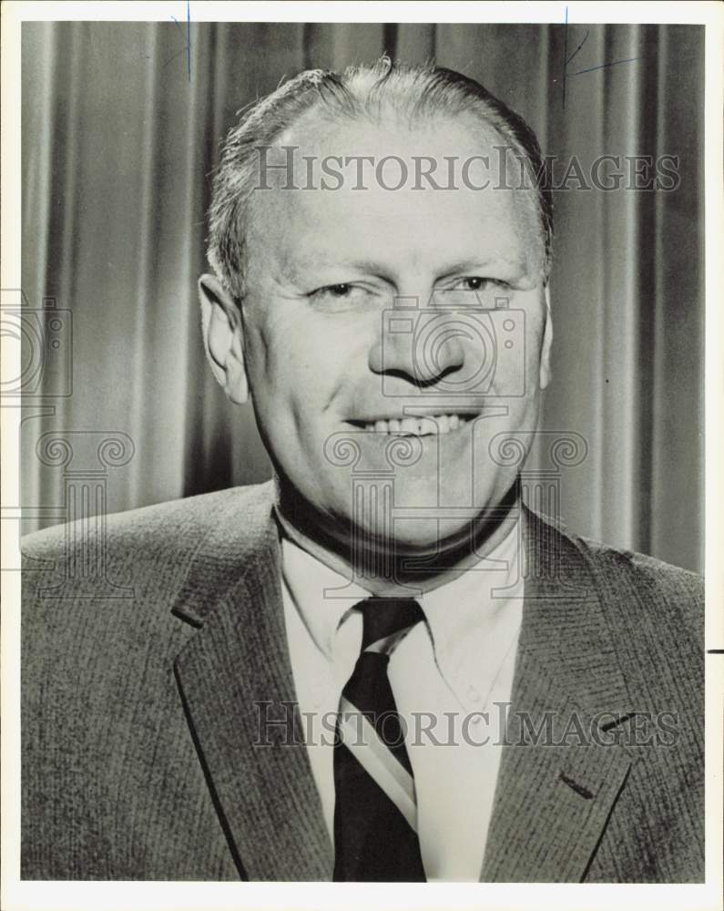 1965 Press Photo Gerald R. Ford, Congressman and Minority Leader of House- Historic Images