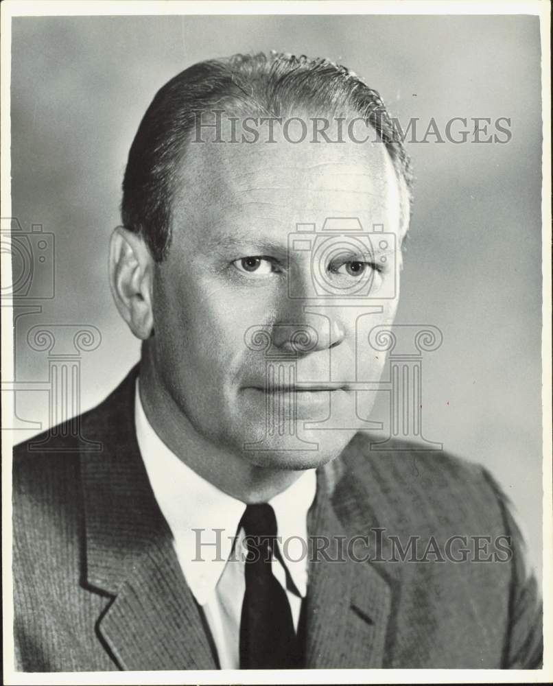 1966 Press Photo Former U.S. President Gerald Ford - hpa86769- Historic Images