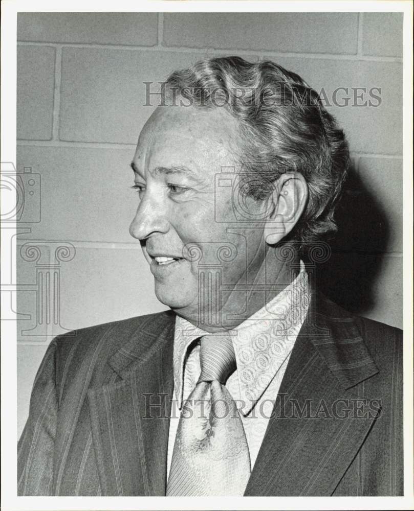 1974 Press Photo Waggoner Carr, Former Texas Attorney General, in Houston- Historic Images