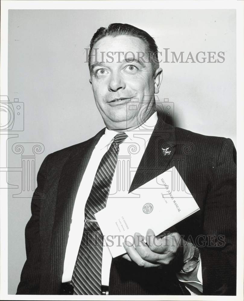 1960 Press Photo Joe Resweber, Harris County Attorney - hpa86912- Historic Images