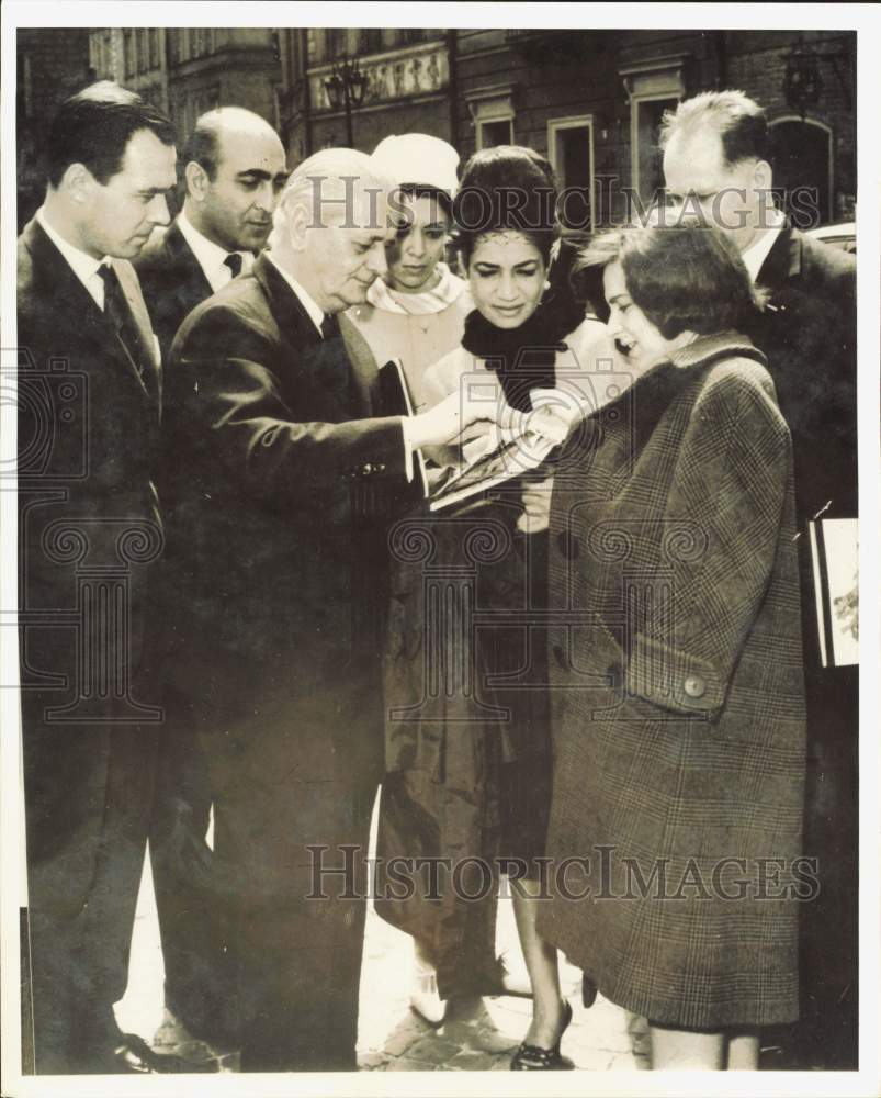 1965 Press Photo Princess Ashraf Pahlavi of Iran During Visit to Warsaw, Poland- Historic Images