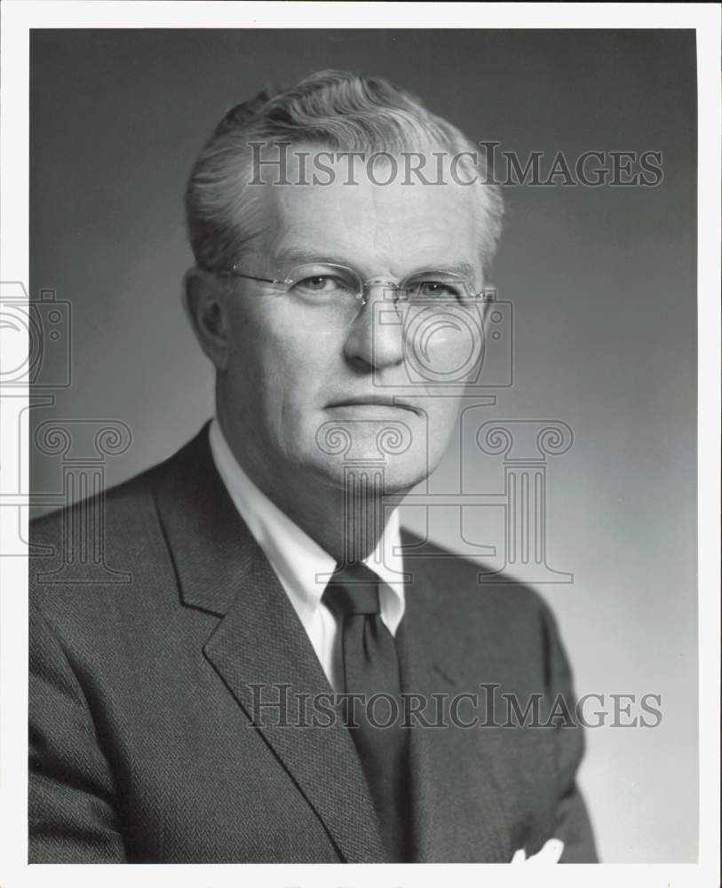 1960 Press Photo Harry D. Page, Secretary, Columbia Carbon Company - hpa86996- Historic Images