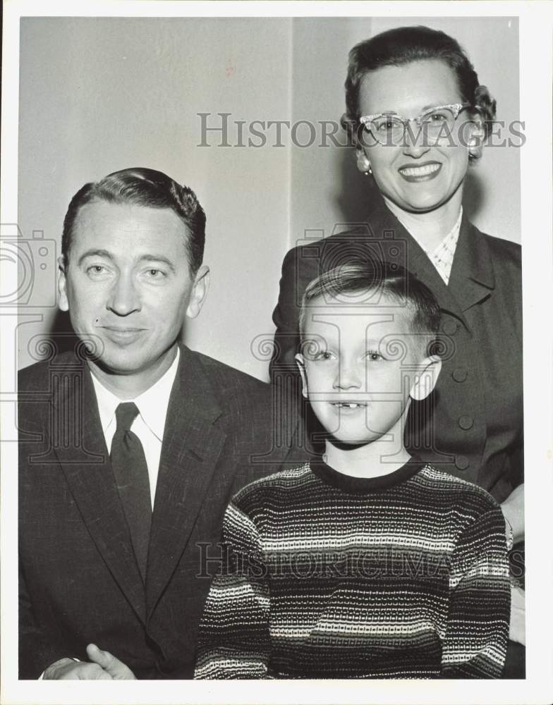 1956 Press Photo Texas State Representative Waggoner Carr &amp; Family - hpa87092- Historic Images