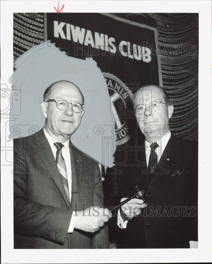 1966 Press Photo Charles F. Hanson, President of Kiwanis Club of Houston- Historic Images