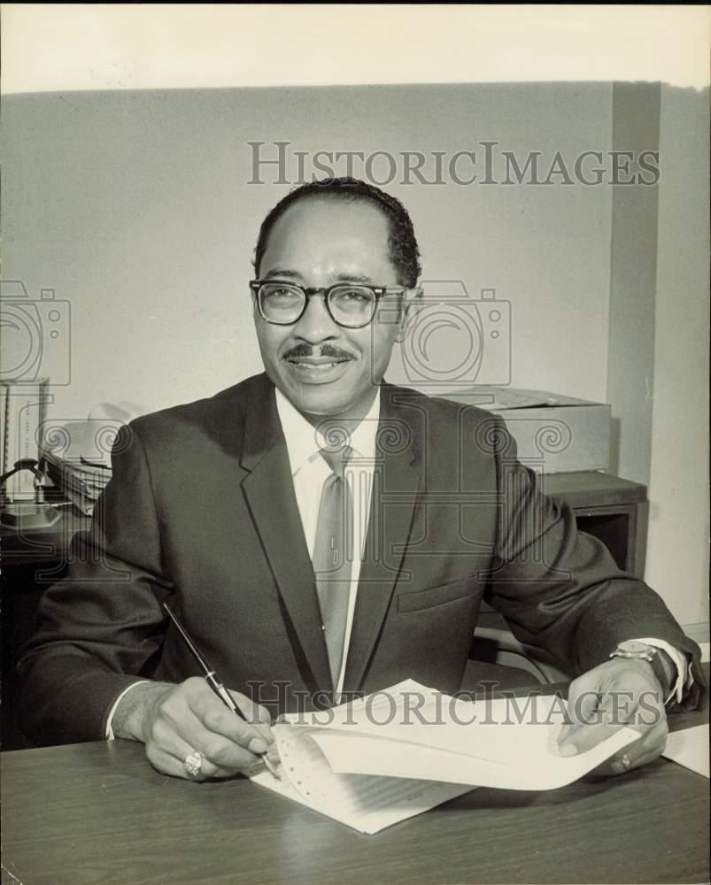 1968 Press Photo Thomas H. Routt, Judge for Houston Corporation Court- Historic Images