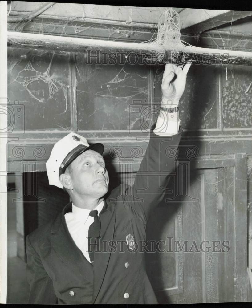 1958 Press Photo Houston Fire Inspector Charles P. Ramsey - hpa88934- Historic Images