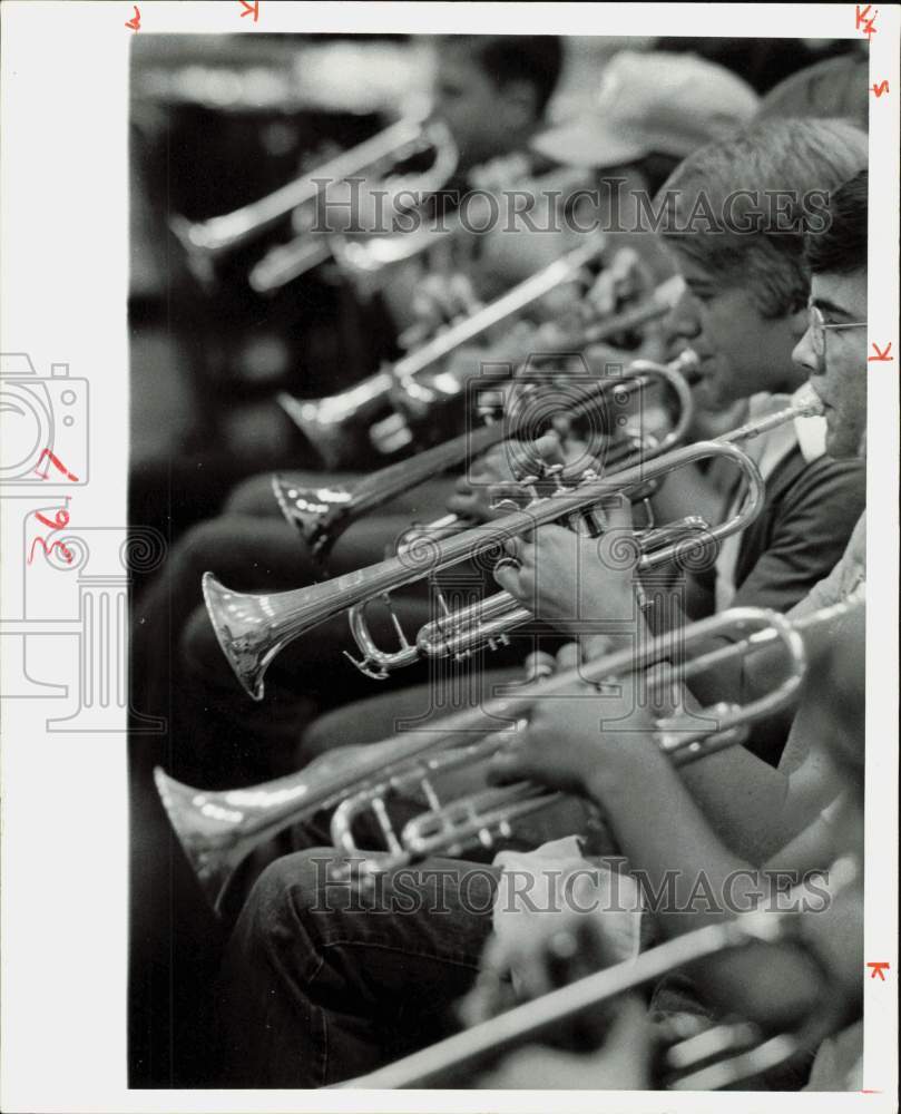 1976 Press Photo Spring Wood High School Symphonic Band - hpa89050- Historic Images