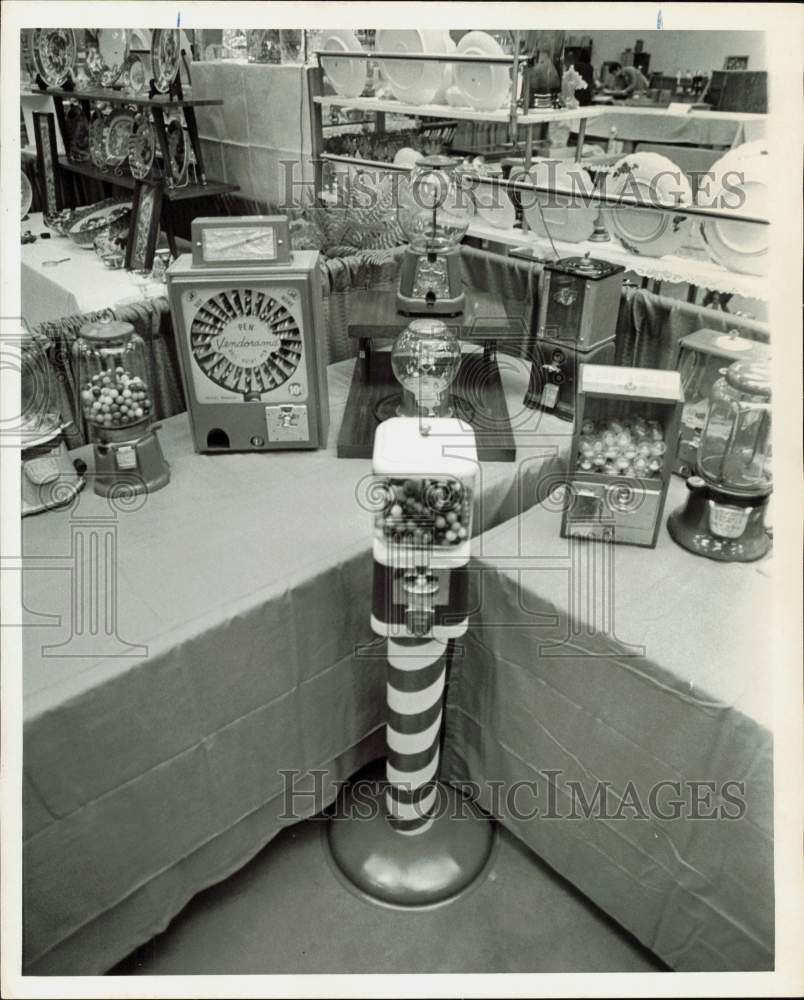 1974 Press Photo Gumball Machine Collection - hpa89080- Historic Images