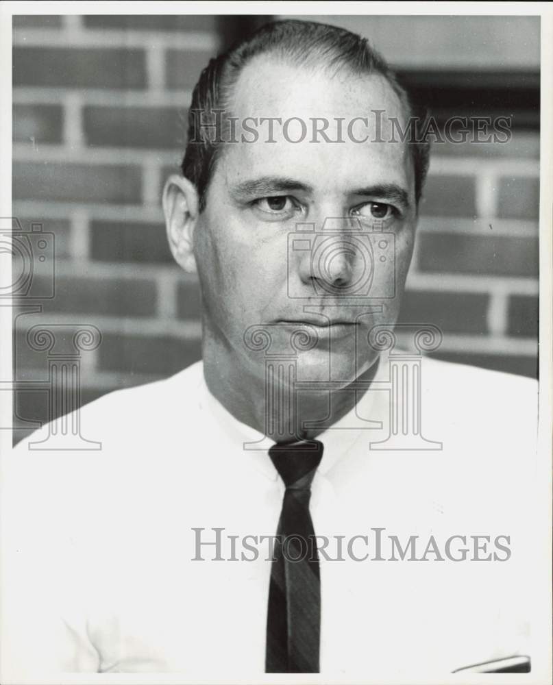 1964 Press Photo Harry M. Burk, President of Harris County AFL-CIO Council- Historic Images