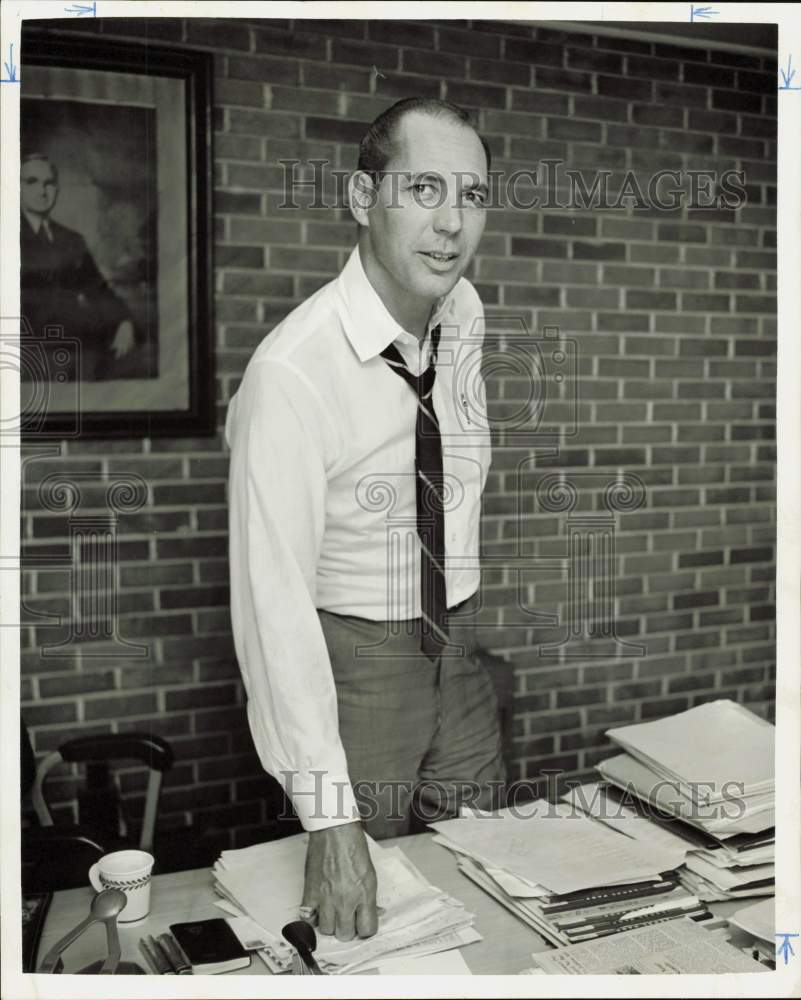 1965 Press Photo Harry Burk, Houston Labor Union President - hpa89122- Historic Images