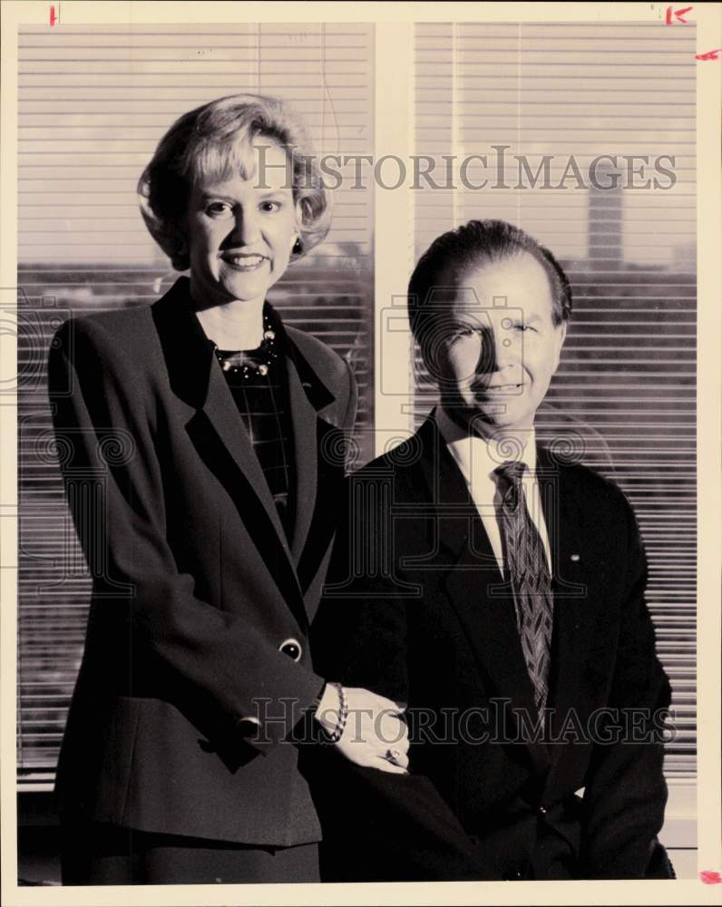 1994 Press Photo Rusty and Sue Burnett of Burnett Personnel Services - hpa89133- Historic Images