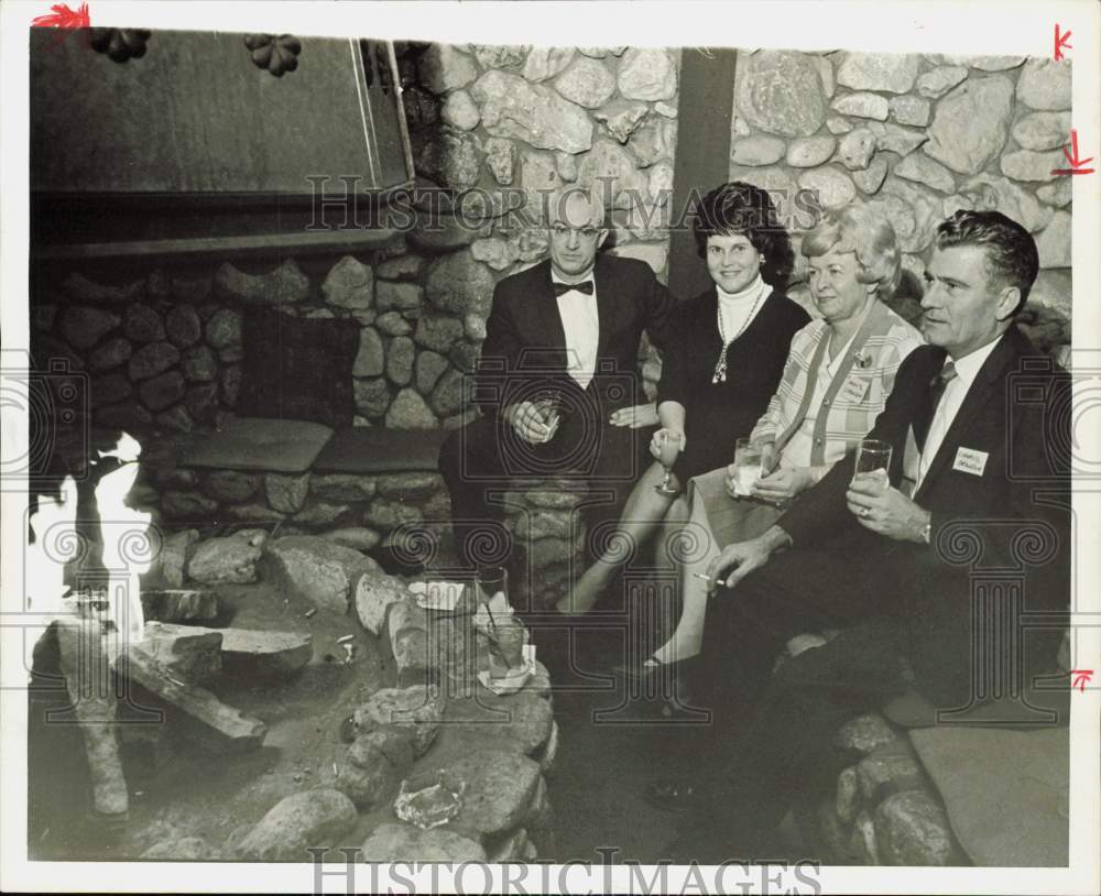 1968 Press Photo Dr. &amp; Mrs. N.J. Yoder, Mr. &amp;Mrs. Charles Browder of Houston- Historic Images