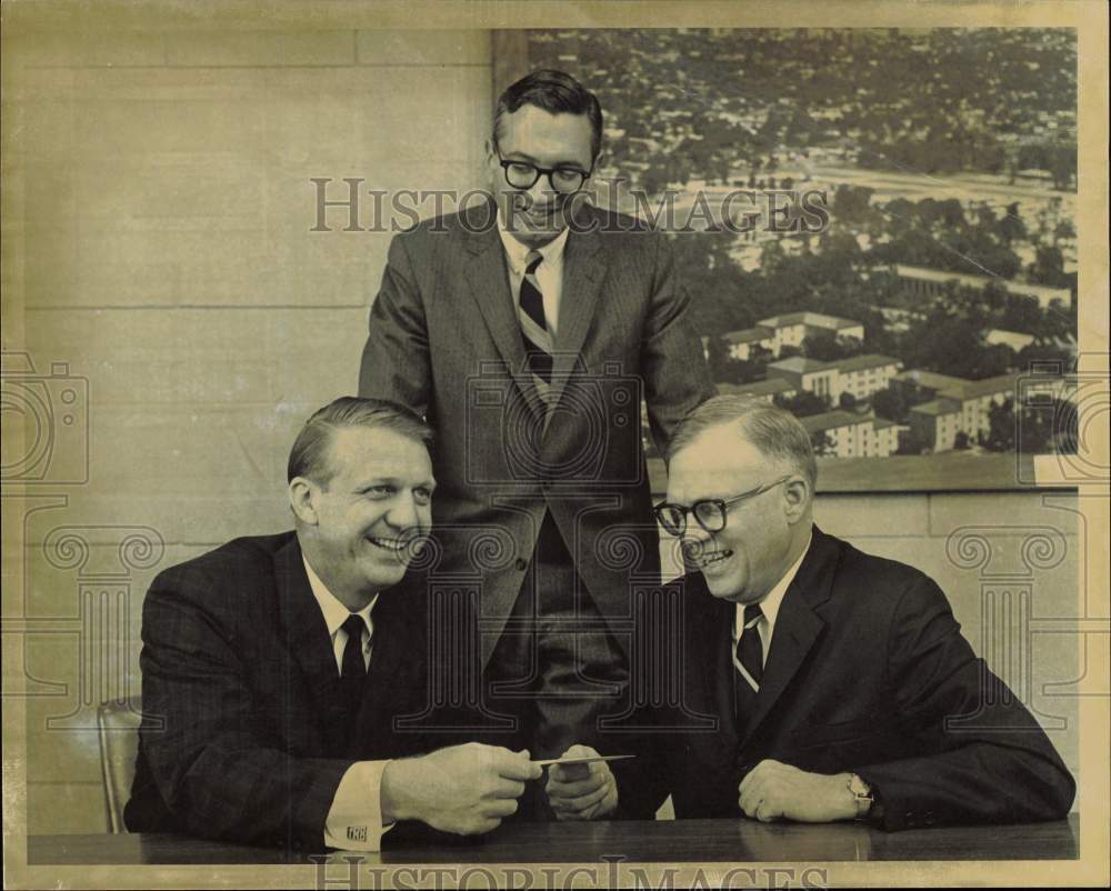 1965 Press Photo Dr. Ted R. Brannen, Jerome Marlin, L.J. Dewald - hpa89155- Historic Images