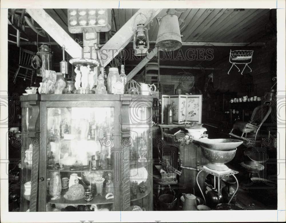 1963 Press Photo Roomful of Antiques - hpa89180- Historic Images