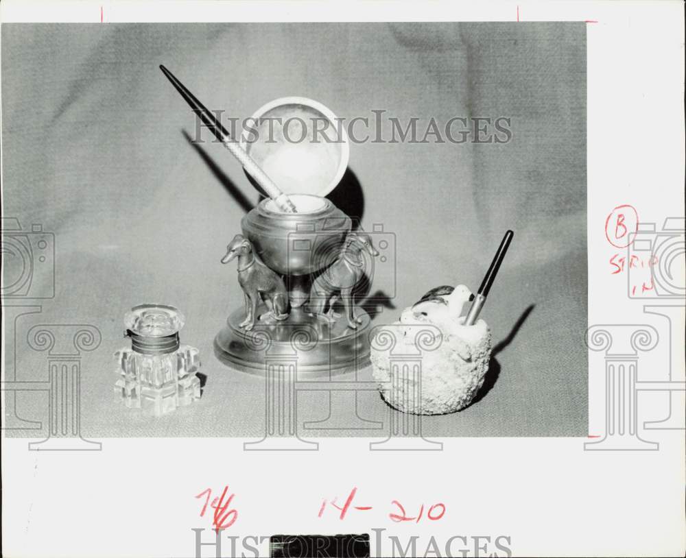 1978 Press Photo Antique Writing Utensils - hpa89186- Historic Images