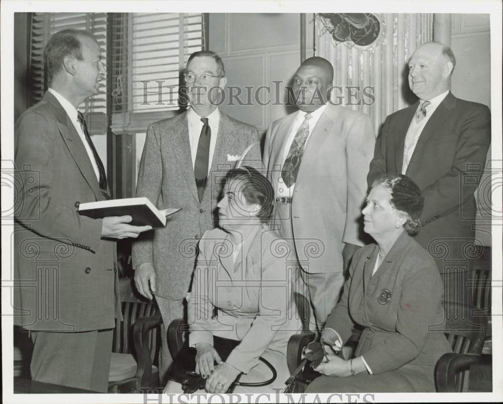 1955 Press Photo Harris County Grand Jury Commission Chooses First Women Members- Historic Images