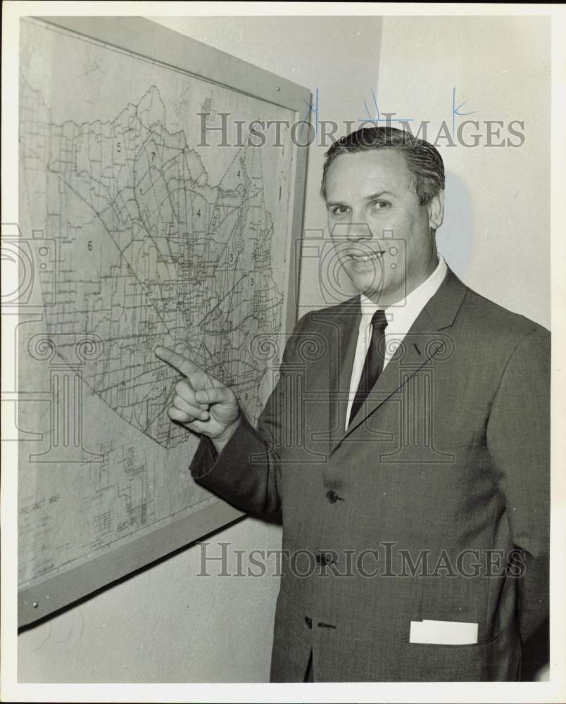 1967 Press Photo Richard W. Millard, Harris County Justice of the Peace- Historic Images