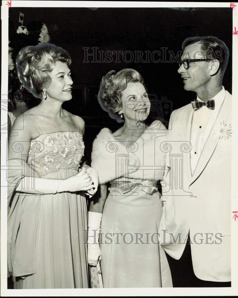 1967 Press Photo Mr. and Mrs. Ben Brollier &amp; Mrs. W.B. Head of Houston- Historic Images