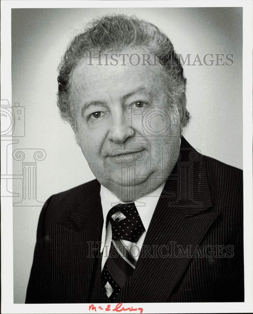 1978 Press Photo H.N. McElroy, Houston Lawyer, Candidate for Justice of Peace- Historic Images