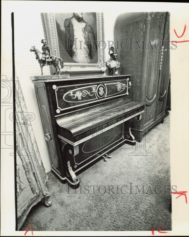 1979 Press Photo Bronze Mounted Gaveau Parlor Piano - hpa89517- Historic Images