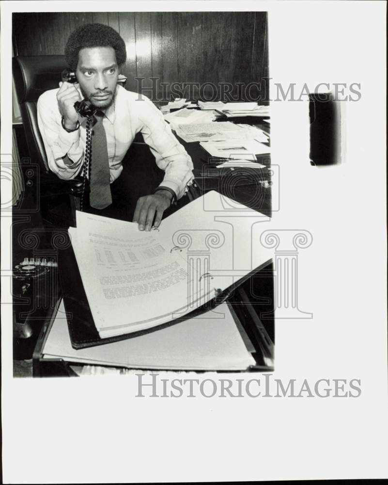 1979 Press Photo Jew Don Boney Jr., Education Director, Houston Urban League- Historic Images