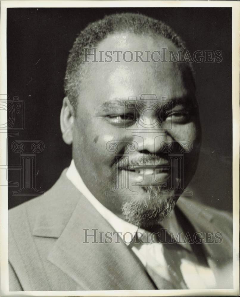 1971 Press Photo Dr. J. Don Boney, Acting Houston School District Chief- Historic Images