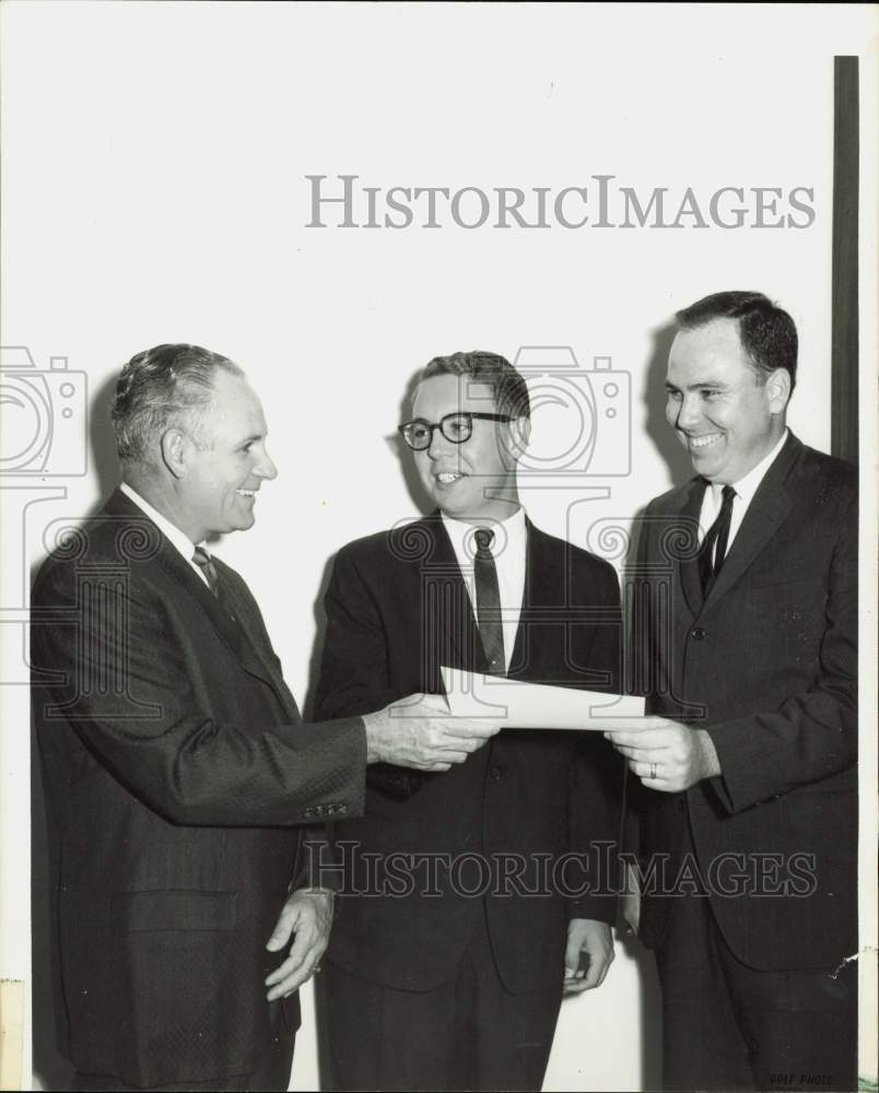 1964 Press Photo Presentation of Gibraltar Savings Association Scholarship- Historic Images