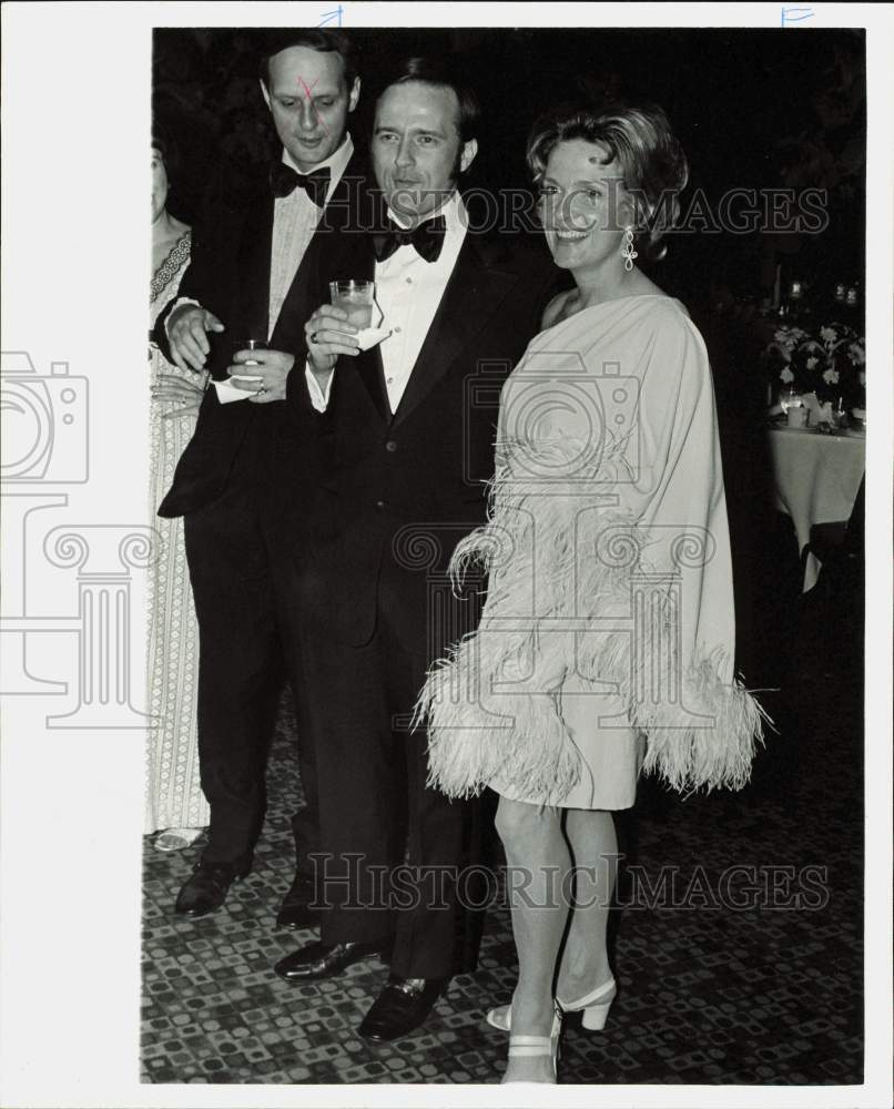 1973 Press Photo Mr. and Mrs. Thomas R. Brandon at Houston Heritage Ball- Historic Images