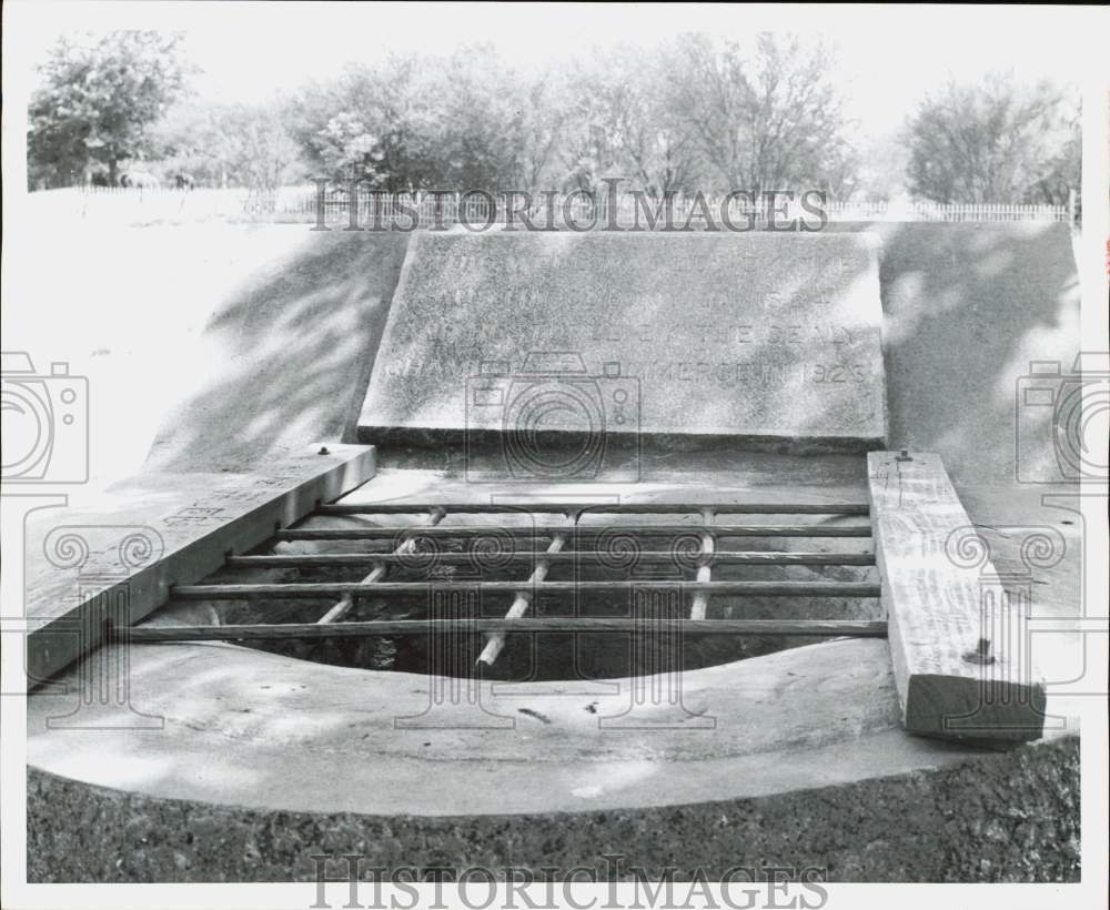 1956 Press Photo Monument at Stephen F. Austin State Park, Texas - hpa90035- Historic Images