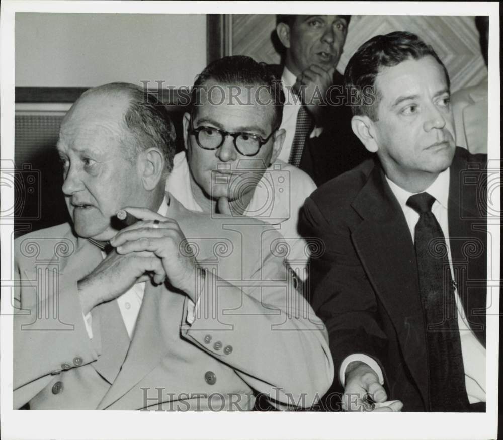 1954 Press Photo Harris County Leader Fred Lucas, Hollis Nettles, J. Edwin Smith- Historic Images