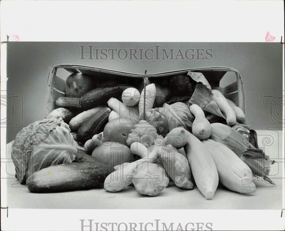 1978 Press Photo Vegetables in Basket - hpa90113- Historic Images