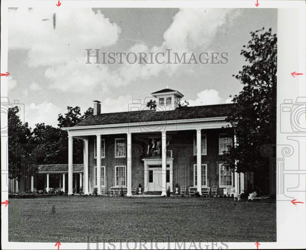 1972 Press Photo Varner-Hogg State Park, Restored Plantation House, Built 1835- Historic Images