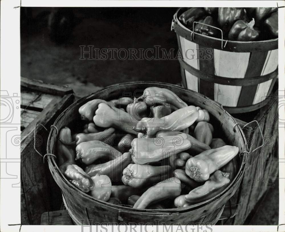 1978 Press Photo Baskets of Peppers - hpa90234- Historic Images