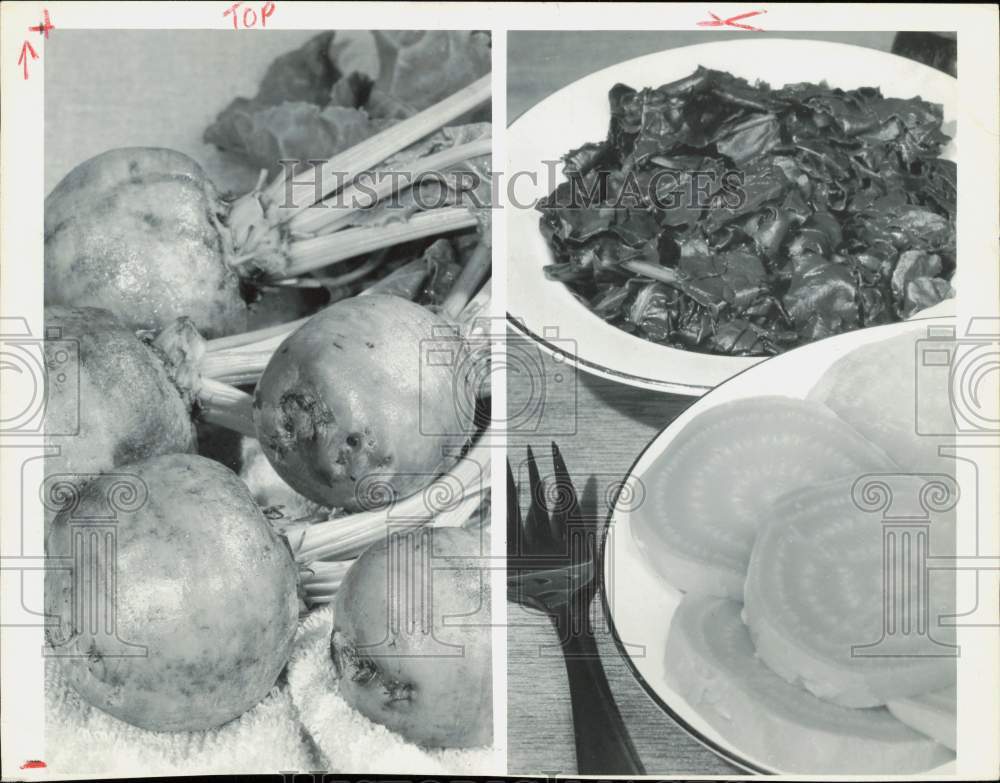 1974 Press Photo Beets on Display - hpa90236- Historic Images