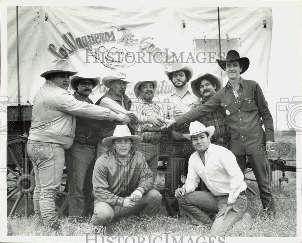 Press Photo Los Vaqueros Rio Grande Trail Riders - hpa90394- Historic Images