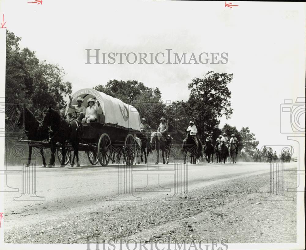 1965 Press Photo Alvin-Pasadena Trail Ride in Texas - hpa90412- Historic Images