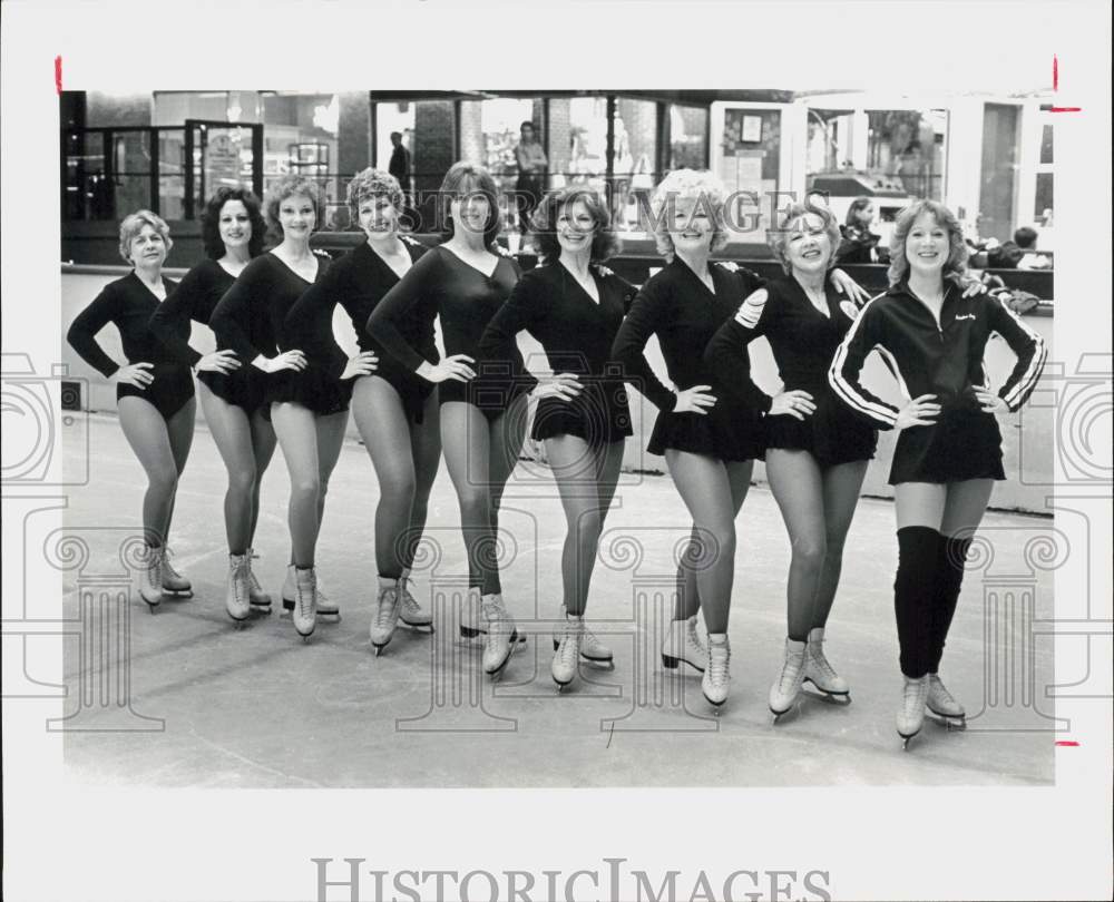 1983 Press Photo Houstonettes, skating drill team members. - hpa91167- Historic Images