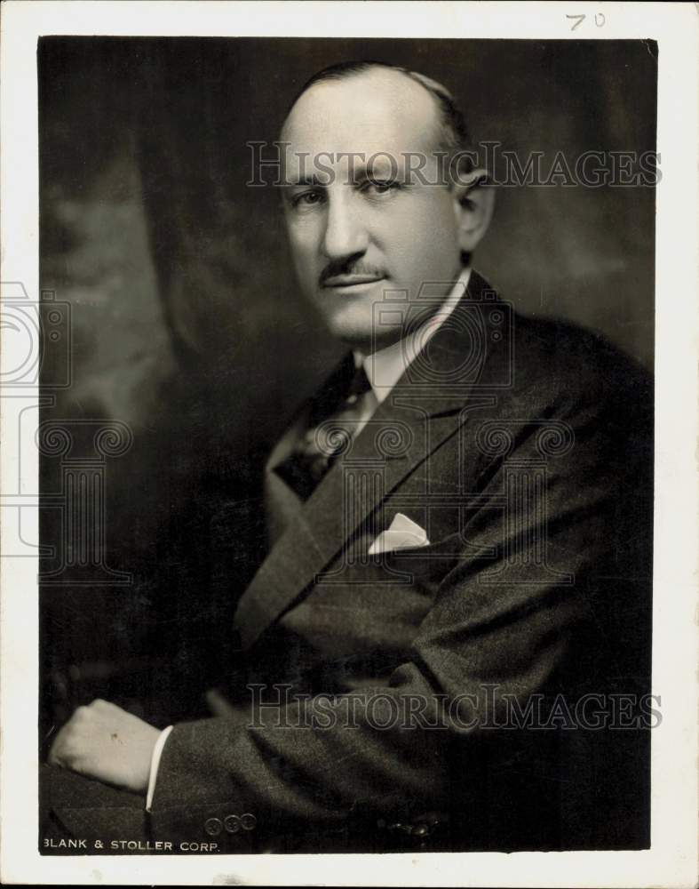 1936 Press Photo Fred Florence, Texas Bankers and Republic National Bank CEO- Historic Images