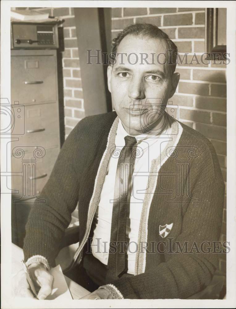 1964 Press Photo Harry Burk, Harris County AFL-CIO President. - hpa91832- Historic Images