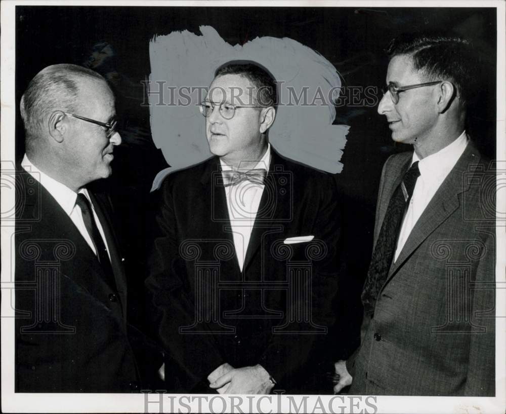 1958 Press Photo Sam Levinson and other United Jewish Appeal Banquet speakers- Historic Images