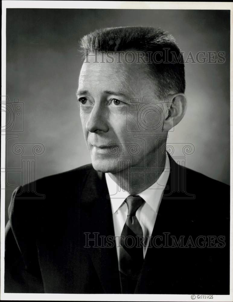 1969 Press Photo Emory E. Gose, Jr., Tellepsen Construction president.- Historic Images